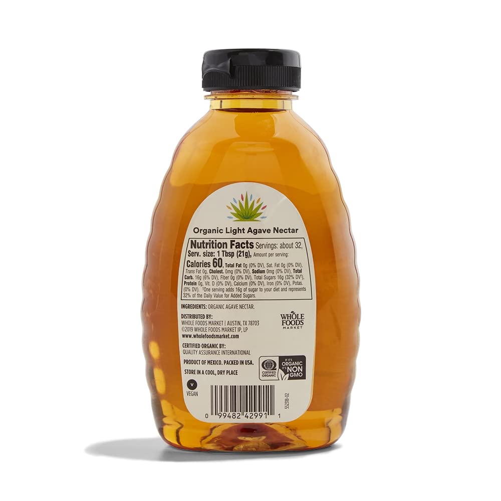 365 by Whole Foods Market, Organic Light Agave Nectar, 23.5 Ounce