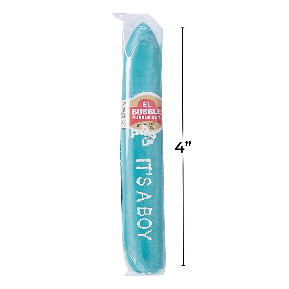Fun Express It's A Boy Blue Baby Boy Bubble Gum Cigars 36 Pack - Blue Candy Cigars for Baby Shower Favors - Gender Reveal Party Candy Favors Bulk