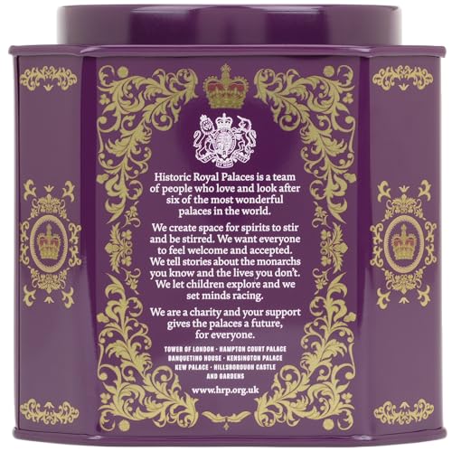 Harney & Sons Tower of London Black Tea with Stone Fruit, Bergamot and Honey Flavors | 30 sachets, Historic Royal Palaces Collection (Tin Design May