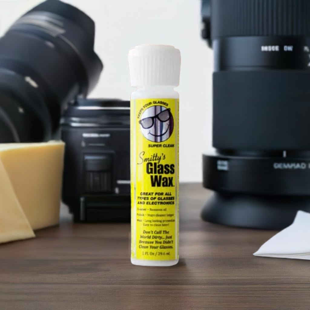 Smitty's Glass Wax and Screen Cleaner with Carrying Pouch, Bottle and Cloth Cleaner