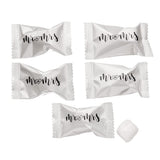 Candy Envy - Modern Mr. and Mrs. Buttermints - 13 oz. Bag - Approximately 100 Individually Wrapped Mints - Wedding Favors