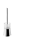 AXOR Toilet Brush with Holder, Freestanding Easy Install 14-inch Modern Accessories in Chrome, 41536000