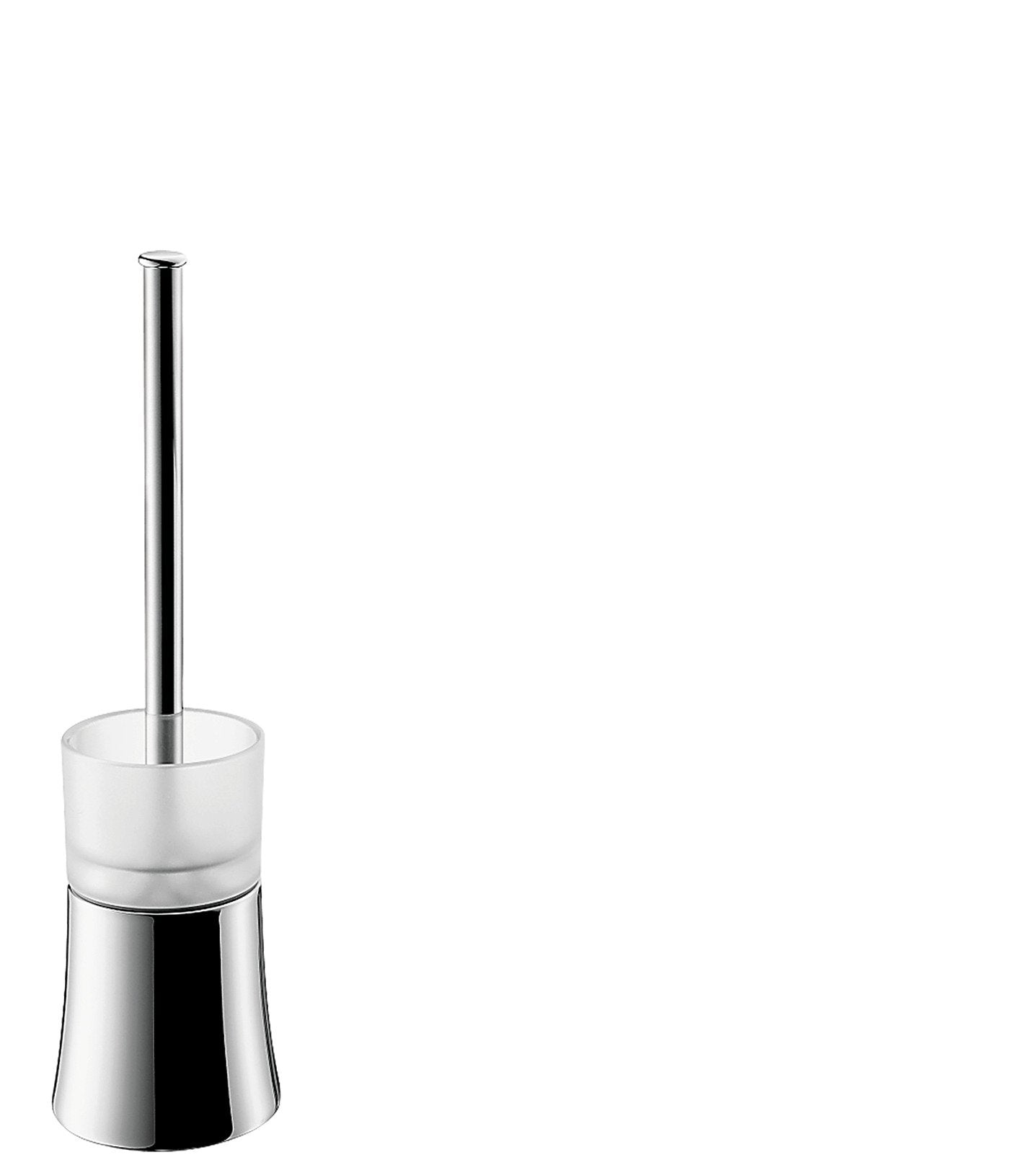 AXOR Toilet Brush with Holder, Freestanding Easy Install 14-inch Modern Accessories in Chrome, 41536000