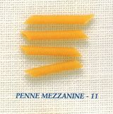 Penne Mezzanine #11 Short Cut Pasta Case of Twenty (20) 1 .lb Pouches