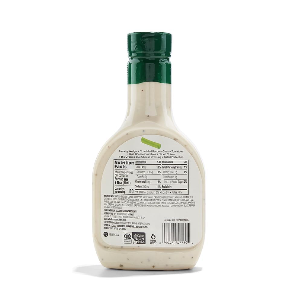 365 by Whole Foods Market, Organic Blue Cheese Dressing, 16 oz