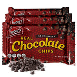 Lieber’s Vegan Semi-Sweet Real Chocolate Chips, 9 oz - Gluten Free, Dairy Free, Kosher Parve, Low Calorie Chocolate Chips for Baking (9 Oz Pack Of 3)