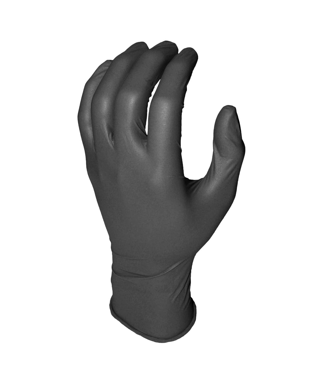50 Pack Men's Extra Large Black Grease Monkey Nitrile Disposable Gloves