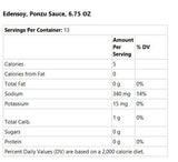 EDEN FOODS SAUCE PONZU, 6.75 OZ12