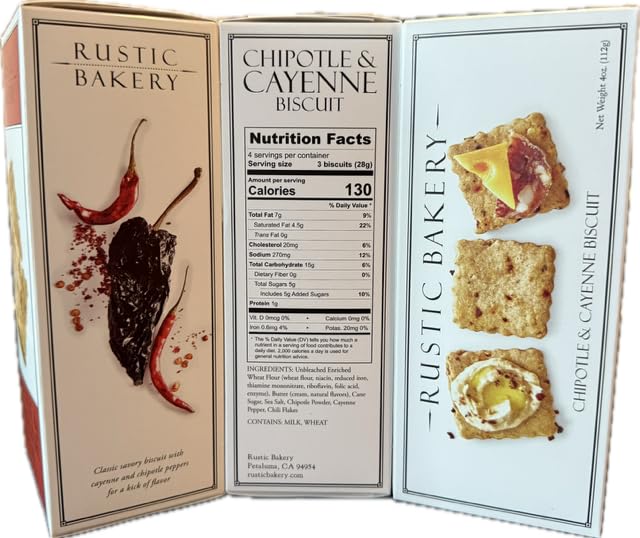 Rustic Bakery Biscuits (Chipotle And Cayenne Biscuit)