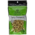 Eden Organic Dry Roasted Seeds, Spicy Pumpkin, 4-Ounce Resealable Bags (Pack of 15)