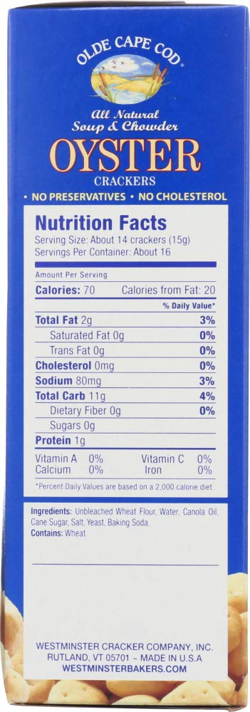 Olde Cape Cod Oyster Crackers, Soup & Chowder, Multi-Pack, 8 oz, (pack of 2)
