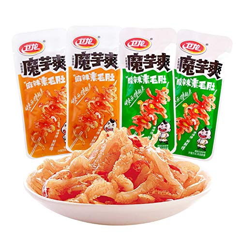 WeiLong Latiao, Damianjin Spicy Gluten, ????????Wei Long Konjac 20 Sachets / 360g Chinese Snack,Chanmoyu,Moyushuang, Independent small package