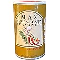 MAZ African-Cajun Seasoning, All Purpose, Natural Spice Blend, No Salt, No MSG, 4.5 oz, Blend of African & Cajun Spices, Delicious, Flavorful Herbs