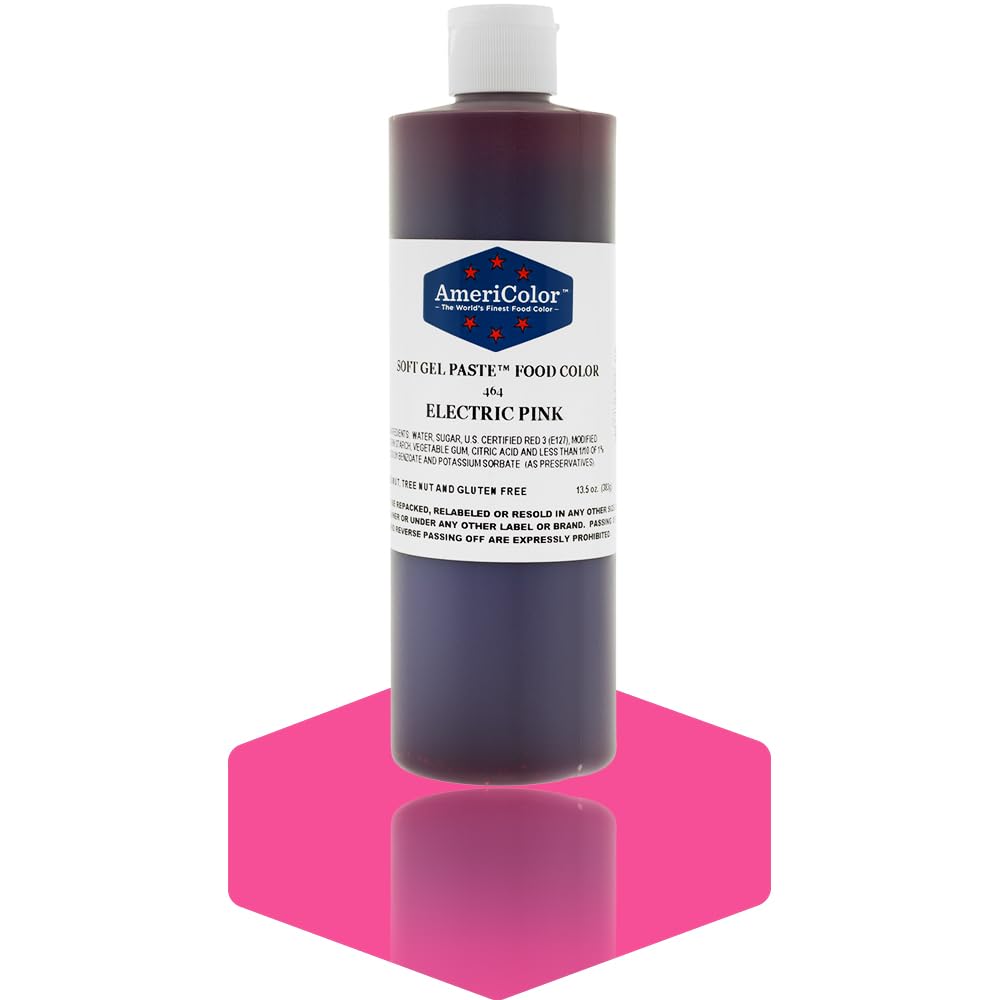 Americolor Food Color Electric Pink 13.5 Oz