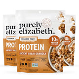 Purely Elizabeth, Protein Granola, Cinnamon Toast, 8oz Bags (3 Pack)