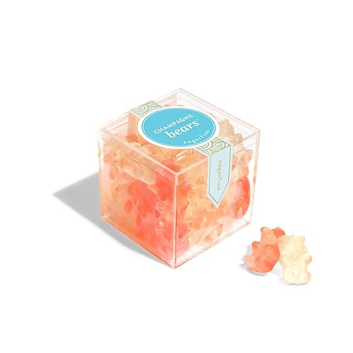 Sugarfina Champagne Bears Small Candy Cube, Gummy Bears, 3.3 oz, 1 Count