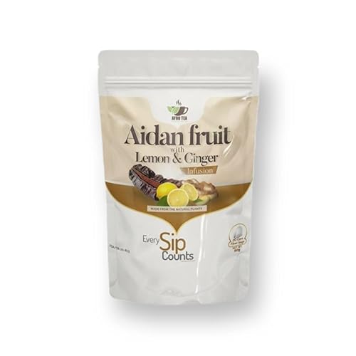 AfroTea Prekese Aidan Fruit Tea With Lemon & Ginger Infusion 20 Corn Fiber Bags Originally From Ghana