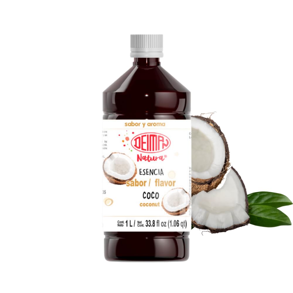 Deiman Natura Artificial Food Flavoring Coconut Essence (33.8 fl oz)