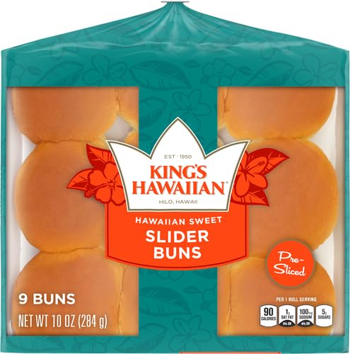 King's Hawaiian Original Sweet Pre Sliced Slider Buns, 10 Ounce (Pack of 1)