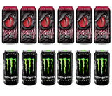 LUV BOX- variety Energy drink 16 oz. pack of 12 , VENOM BLACK MAMBA ENERGY DRINK , MONSTER ENERGY CANS .By Evaxo
