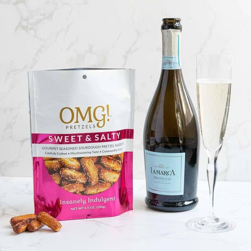 OMG! Pretzels LLC - Sweet & Salty (5.5 Ounce) Perfect Crunchy Snack Sweet & Salty Snack Mix Flavor - Premium Craft Pretzels for Gifting & Snacking