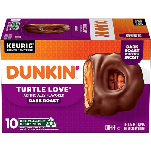 Dunkin' Turtle Love Flavored, 10 Keurig K-Cups Pods