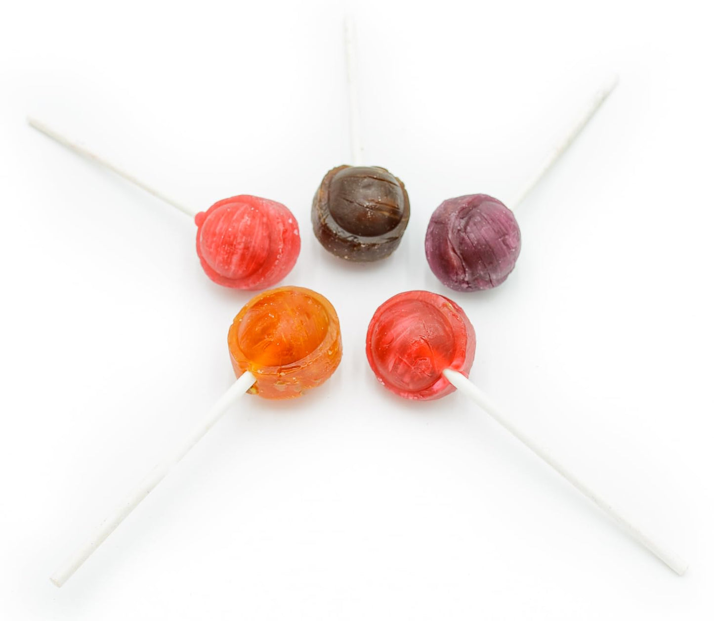 POPS Lollipops 1 lb - Bulk Bag, 5 Assorted Flavors, Gluten Free, Chewy Center & Hard Candy Coating, Individually Wrapped Suckers (24 Pieces)
