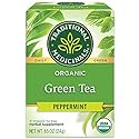 Traditional Medicinals Organic Green Tea Peppermint Tea, 16 Tea Bags