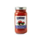DeLallo Traditional Spaghetti Sauce, Made with Roma Tomatoes, Homestyle Pasta Sauce Recipe, Non-GMO, Gluten Free, Rich Vibrant Flavor, 24 oz Jar (6