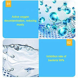 Washing Machine Cleaner Effervescent Tablets, Solid Washer Cleaning Tablet, Deep Cleaning Remover with Triple Decontamination for Front Load and Top