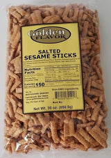 Golden Flavor - Salted Sesame Sticks - 30 oz bags (4 Pack)