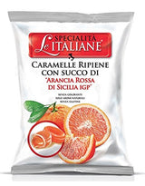 Serra, Filled Candy w/Sicilian Blood orange - Ripiene Arance Rosse Sicilia IGP 100g bag (5 pcs)