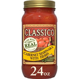 Classico Pasta Sauce Variety Pack - Alfredo & Marinara Flavors, Made with Real Ingredients 4ct. (Variety Pack)