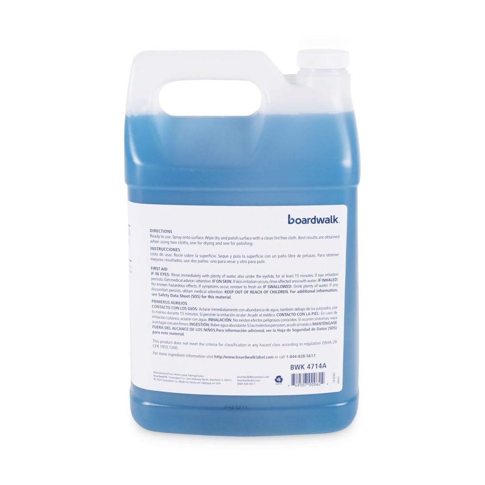 Boardwalk BWK3714AEA Industrial Strength Glass Cleaner with Ammonia, 1 Gal Bottle
