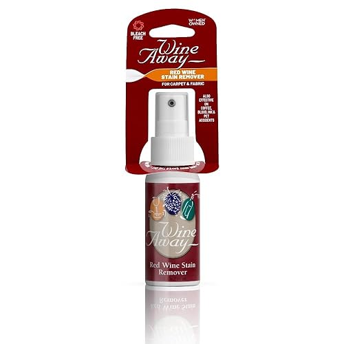 Wine Away Red Wine Stain Remover, 2oz with Header Card - Perfect Fabric, Upholstery and Carpet Cleaner Spray Solution - Effectively Removes Blood