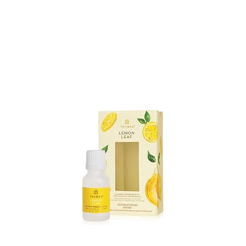Thymes Lemon Leaf Laundry Fragrance Oil for Dryer - Scented Laundry Supplies (0.5 fl oz)