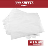 Prep Wipe white Lint Free Cleaning Towels Pack of 300 Sheets, 10" x 14" - Multi-purpose, Reusable, Perforated, Industrial Grade Perforated Sheets
