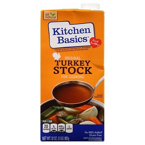 Kitchen Basics Original Turkey Stock, Gluten Free, 32 oz. Carton, (Pack of 6)