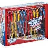 Frankford (1) Box Hawaiian Punch Flavored Candy Canes - Flavors: Lemon Berry Squeeze, Fruit Juicy Red, Polar Blast - 12 Individually Wrapped Pieces