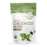 Halo Naturals Organic Chickweed Herb Cut & Sifted, 4 Ounces (Stellaria media) USDA Certified | Resealable Pouch| Packaged in The USA