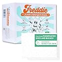 Freddie Laundry Detergent Sheets - Recyclable Packaging - No Mess Strips (Value Box (180 Loads), Frosty Mountain)