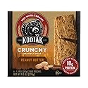 Kodiak Crunchy Granola Snack Bars, Peanut Butter, High Protein, 100% Whole Grains, 1 box with 6 pouches (12 bars)