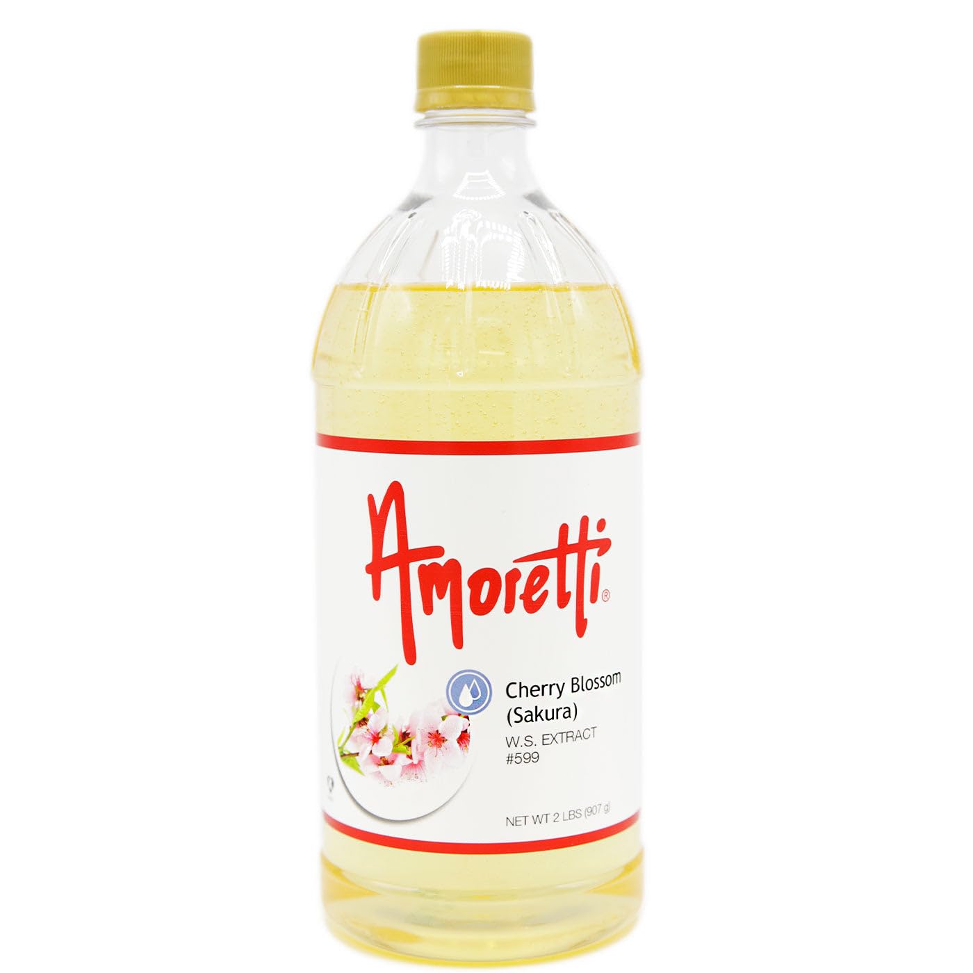 Amoretti - Cherry Blossom Extract Water Soluble 2 oz - Highly Concentrated & Perfect For Pastry, Savory, Brewing, and more, Preservative Free, Vegan