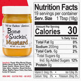 Bone Suckin' Sauce Mustard, Non GMO, Gluten and Fat Free, Great Tasting Condiment (2 Count, Variety)