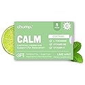 Chomp Gums CALM Chewing Gum, Sugar-Free with L-Theanine, Vitamin B6 & C, Gluten-Free, Aspartame & Sucralose Free, Lime Mint Flavor (1 Pack)