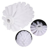 2Pcs Toilet Brush Replacement Head Cleaning Tool, Suitable for Brush rods with a Diameter of 12mm, White