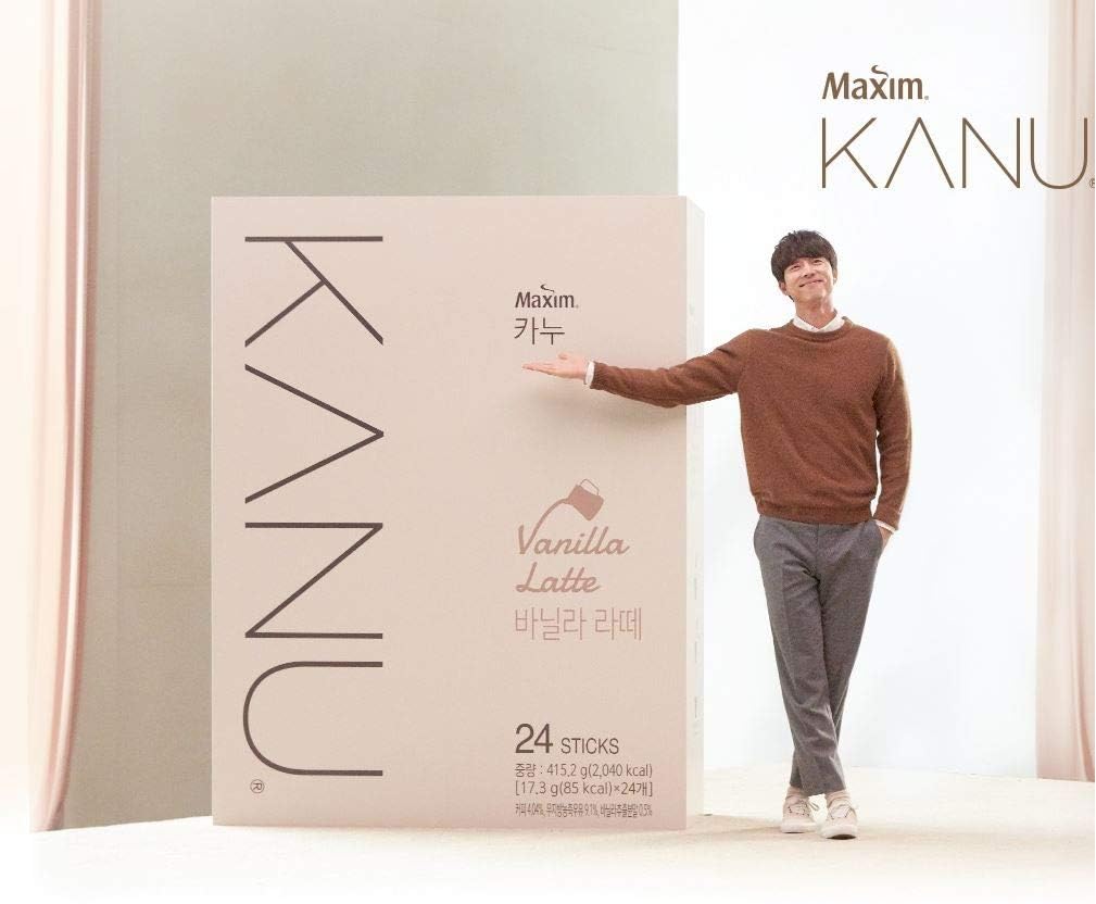 Maxim KANU Tiramisu Latte 24 Sticks, Vanilla Latte 24 Sticks
