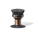 Curio Home Goods Ionic Palm Brush, Magnetized to Stand Upright, Stainless Steel with Replaceable Head, Bronze