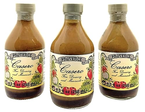 PROVENCE CASERO FINE DRESSING AND MARINADE 8.5 Fl Oz, KOSHER, VINAIGRETTE, GOURMET, 3 PACK