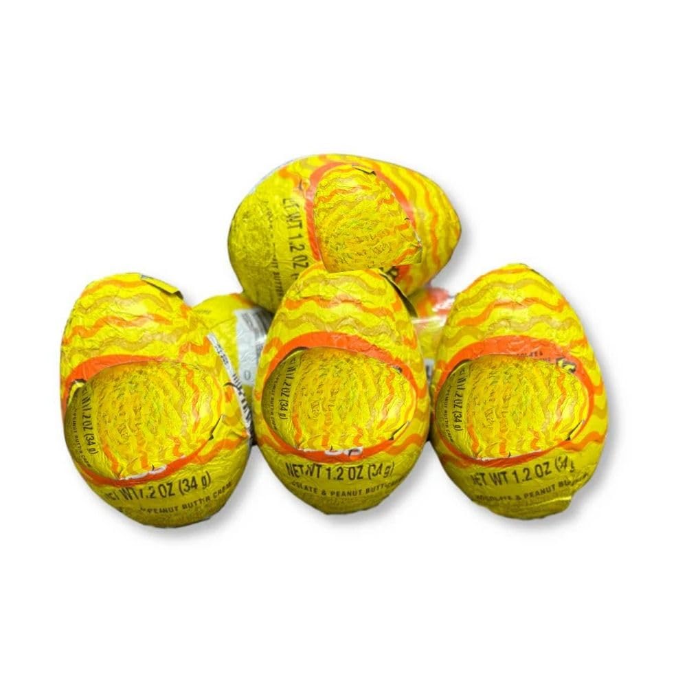 Peanut Butter Creme Filled Chocolate Eggs - 2 lb (Approx. 28 pieces)